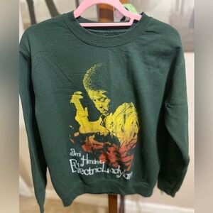Jimi Hendrix Electric Ladyland Green Crewneck Sweater